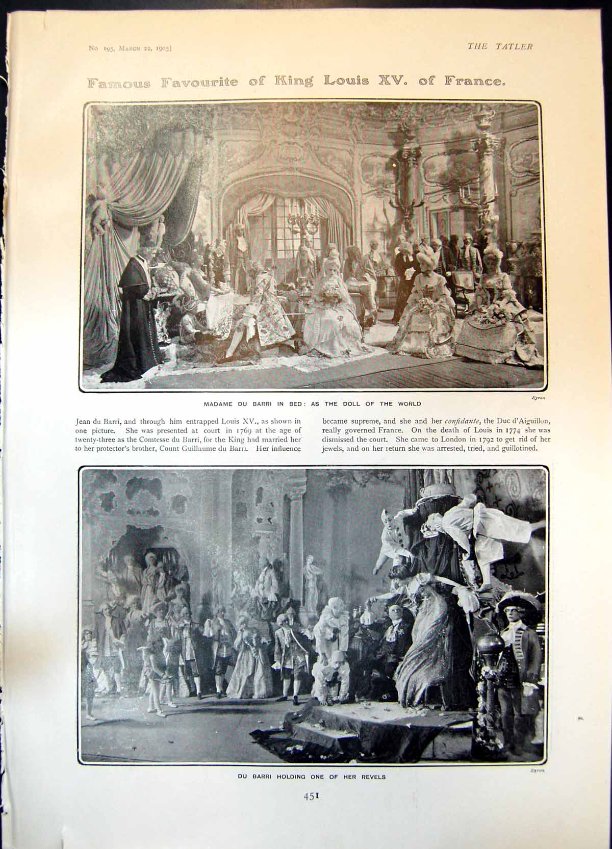 Old Favourite King Louis Xv France Du Barri Ballet My Lady Nicotine