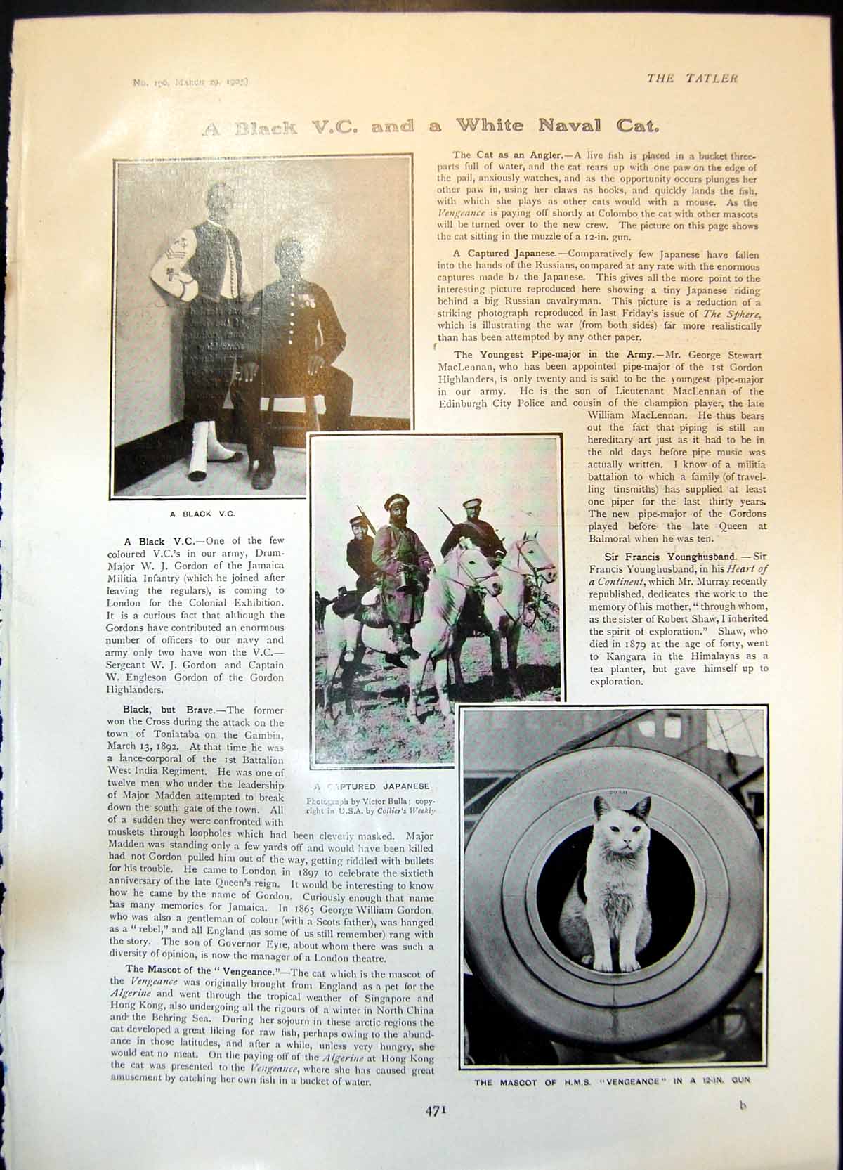 Old Black Vc Captured Japanese Sir Michael Lady Parkes Grandson 1905 20th