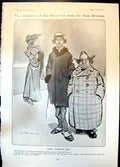 Antique Print Humour T Browne Waterloo Road Emma Countess Ravensworth 1905 20th
