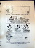 Antique Print Humour David Wilson Man Word Commercial Traveller Dress 1905 20th