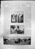 Antique Print King Edward Queen Alexandra Show Earl Countess Aberdeen 1905 20th