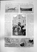 Old Print Marriage Lord Bute A Bellingham Dinner Savoy Katori Barrow 1905 20th