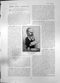 Antique Old Print George Touch Scots Accountant Lord Srathcona Mt Royal 1905