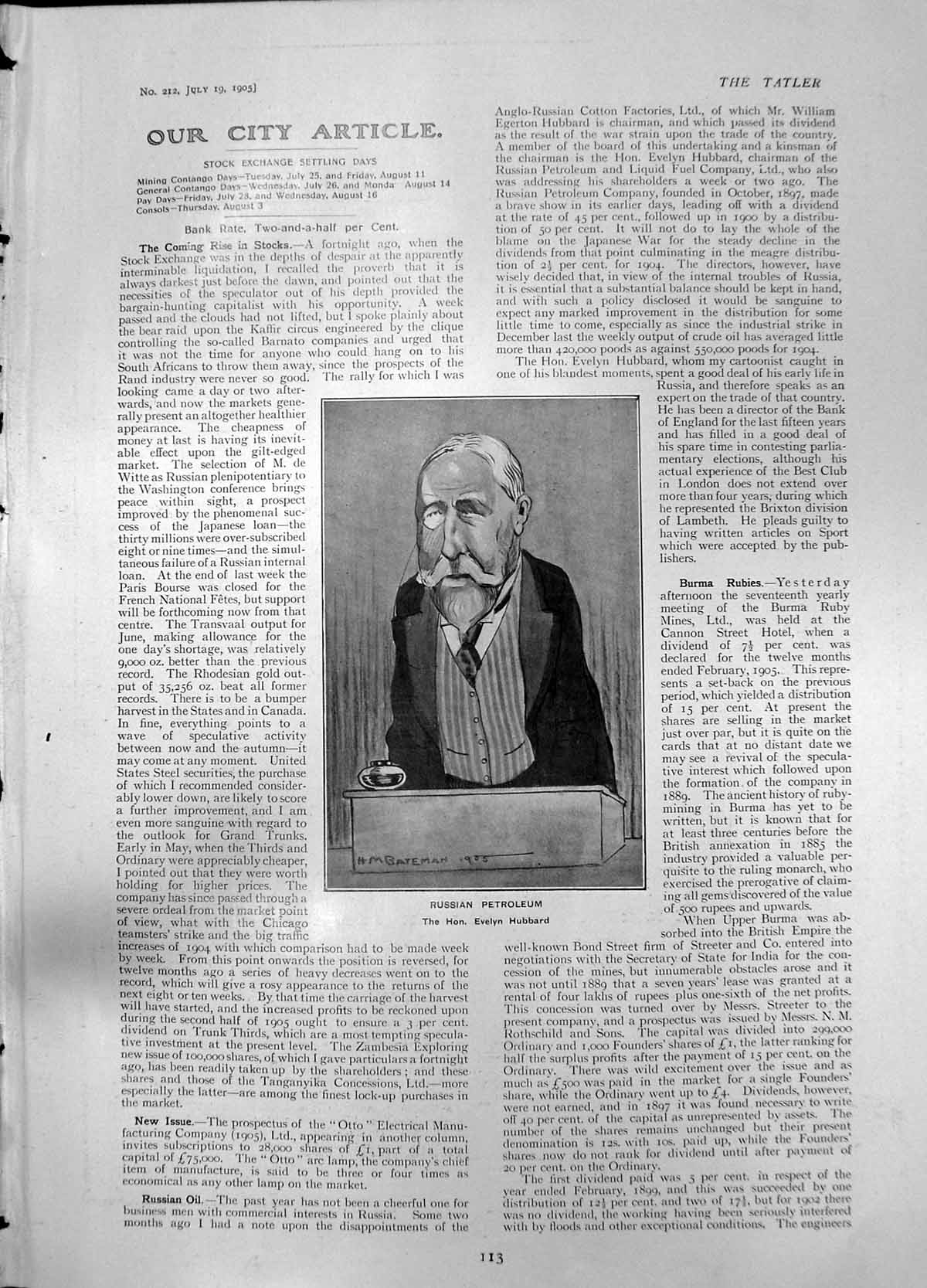 Old Russian Petroleum Evelyn Hubbard Dr Edward Divers Burma Mines1905 20th