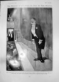 Old Print Humour T Browne Curtain Raiser Colossi Rameses Temple Luxor1905 20th