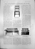 Antique Old Print Derbyshire Chair Settle Sofa Jacobean Box Settle Oak 1905
