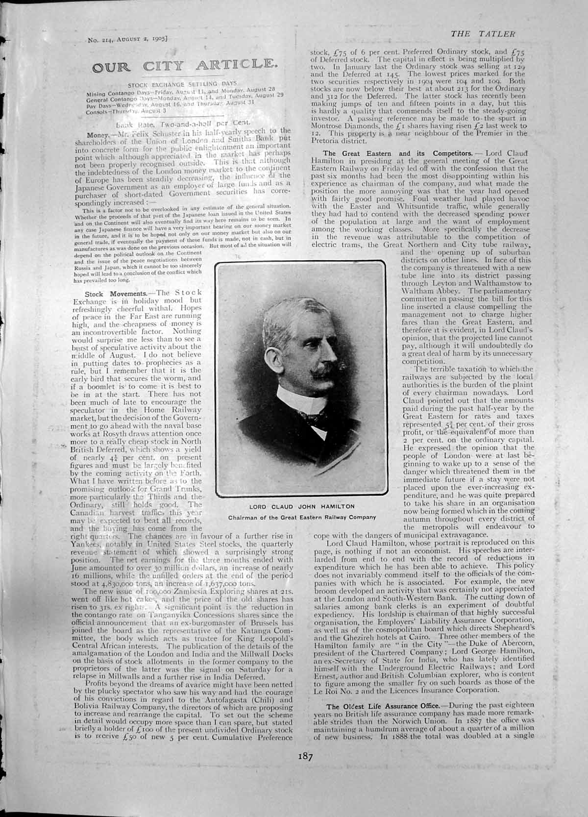 Old Lord Claud Hamilton Gt Eastern Railway Sir Henry Fowler Mr Gaine1