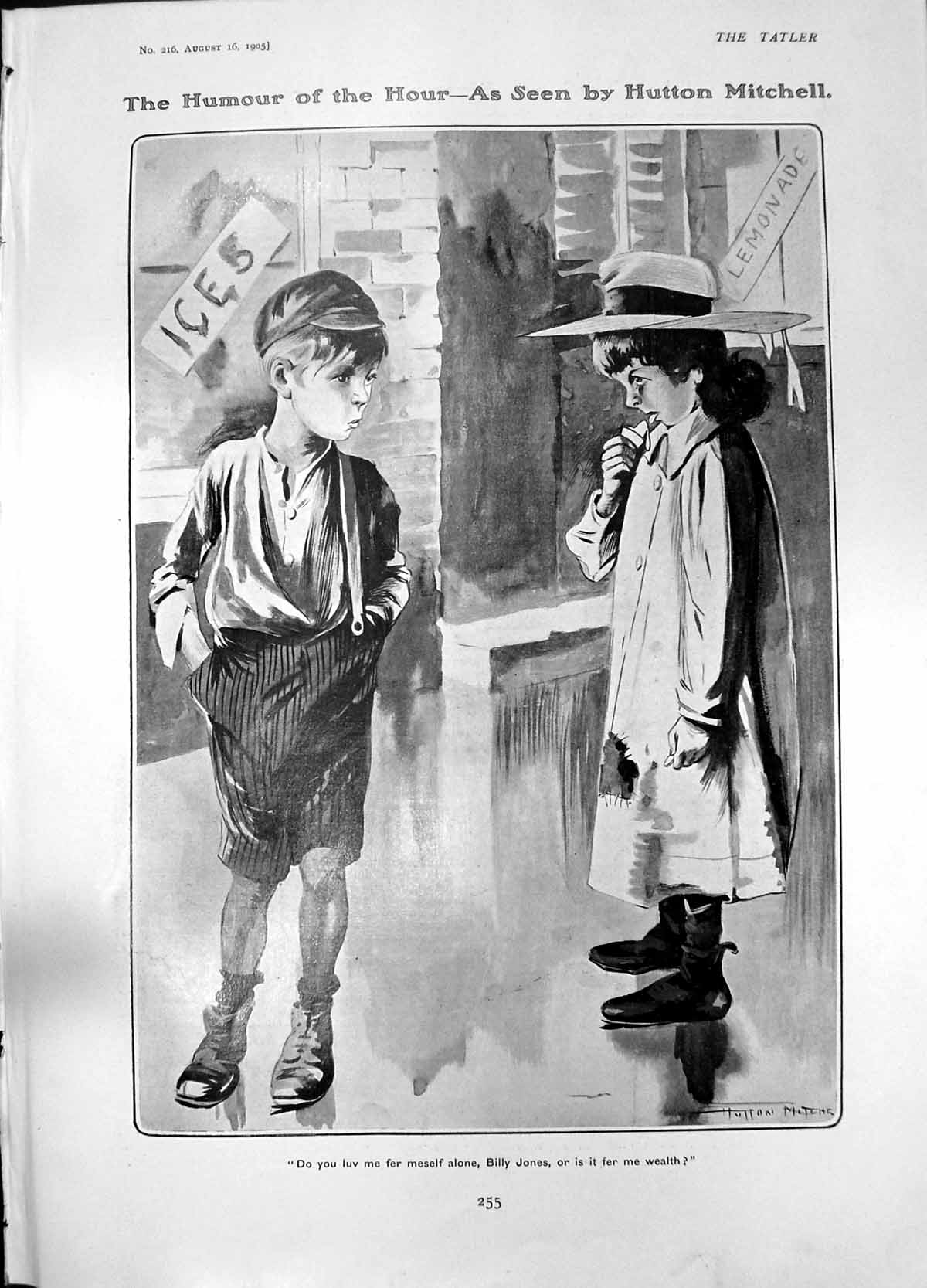Old Humour Hutton Mitchell Billy Jones Girl Joseph Darling Cricket 19 20th
