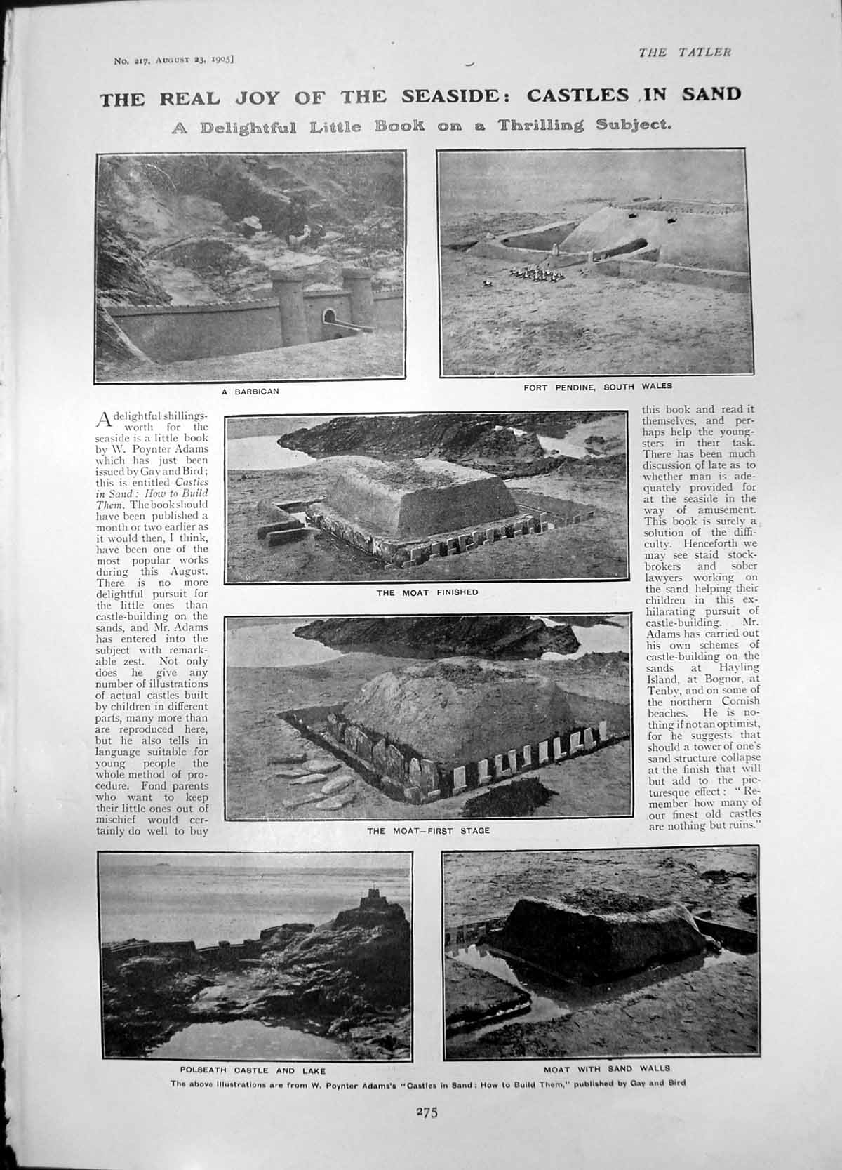 Old Joy Seaside Castles Sand Barbican Fort Pendine Moat Polseath Cast