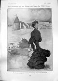 Antique Old Print Humour Will Owen Mrs Townley Boarding Farmhouse Pigs 1905