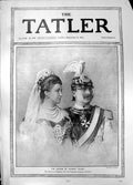 Antique Old Print Sphinx Europe German Emperor Empress Augusta Victoria 1905