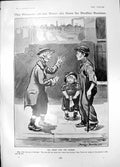 Antique Print Humour D Buxton All Right For Parson Sea French Cordial 1905 20th