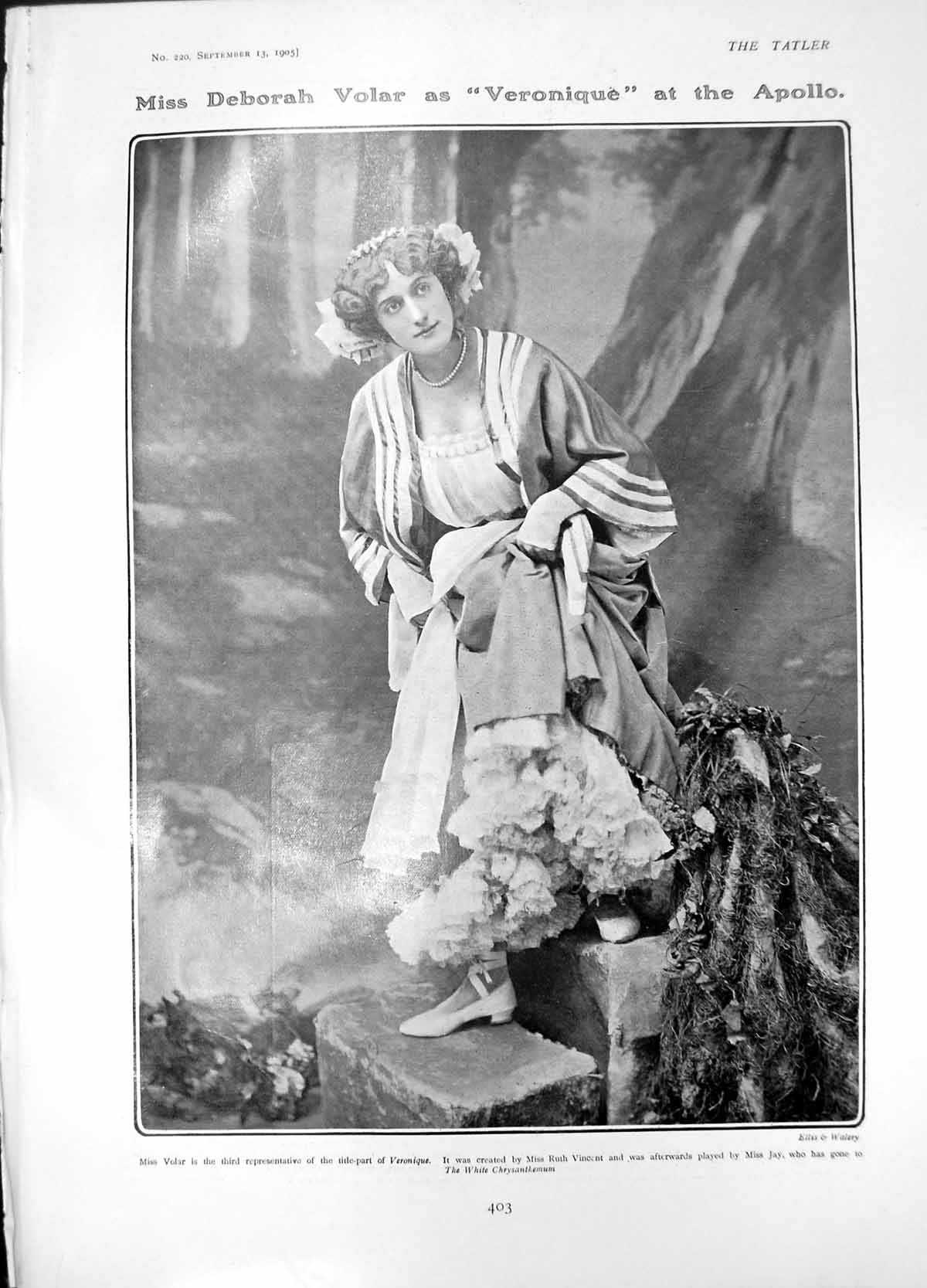 Old Deborah Volar Veronique Mr Mrs R Carton Sydney Grundys House1905 20th
