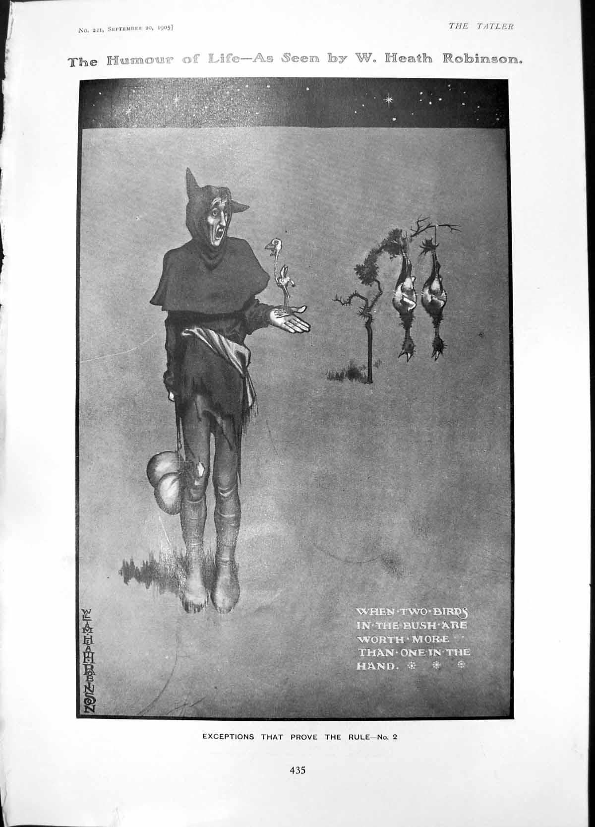 Old Humour Two Birds Bush Worth More One In Hand Lady Violet Elliot19 20th