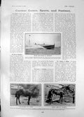 Old Motor Boat Racing Arcachon St Leger Challacombe Cherry Lass 1905 20th
