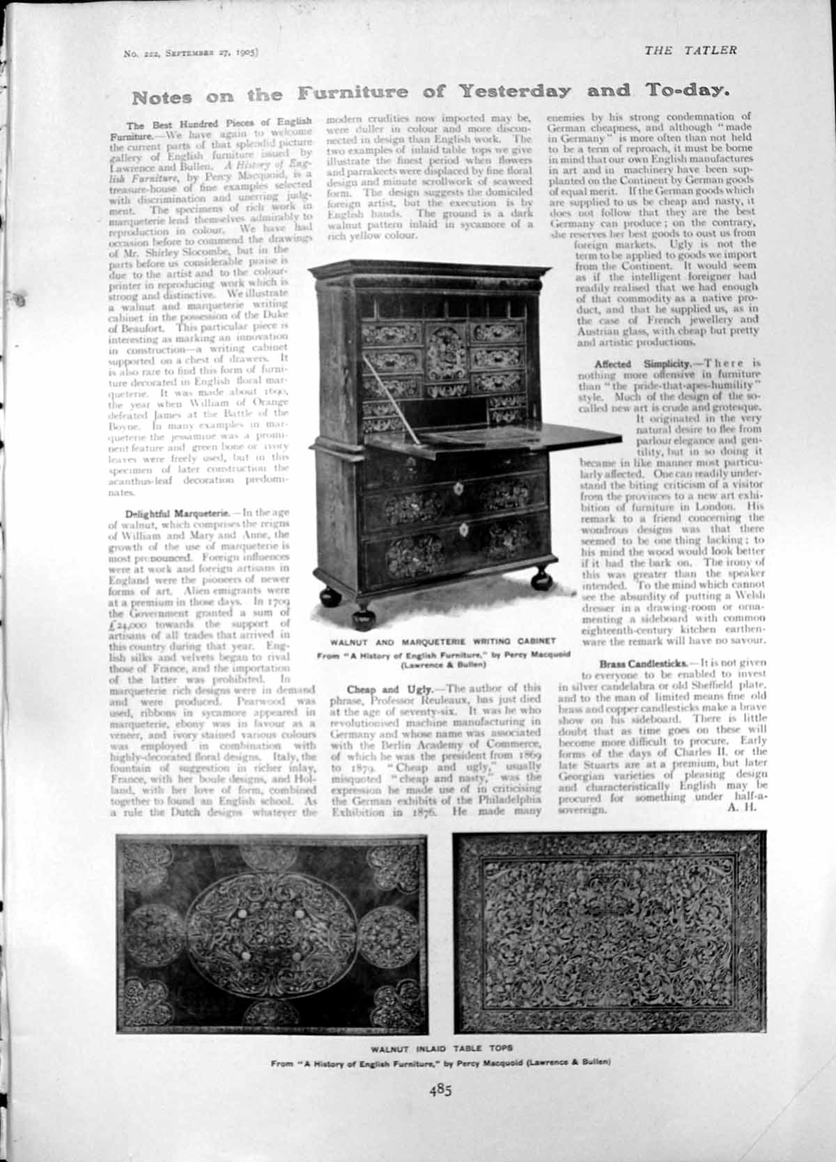 Old Walnut Marquerite Writing Cabinet Walnut Inlaid Table Tops Molly1