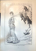 Antique Old Print Lady With Many Strings To Her Beaux Malcolm Patterson 1905