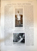 Old Cecil Harverson Snooker Tournament J Morton London Harriers 1905 20th