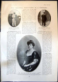Old Print Mrs Hornby Steer Mayoress Sir Henry Durand Pamela Congreve 1905 20th