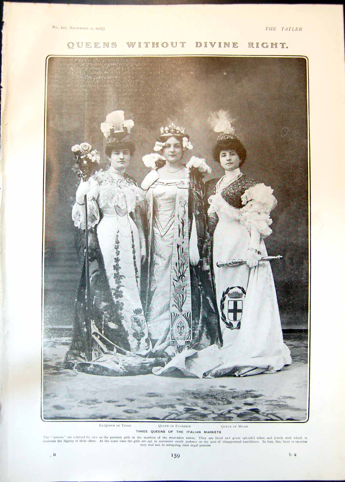 Old Three Queens Italian Markets Dr Lillias Hamilton Dr M Scharlieb