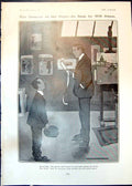 Old Antique Print Humour Will Owen Errand Boy Guvnor Come Back Money 1905 20th