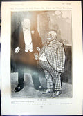 Old Print Humour Hour Tom Browne At Club Hobson Illustrated Chestnut 1905 20th