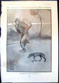 Antique Print Humour W Robinson Thin Dog Drummer Countess Shaftesbury 1905 20th