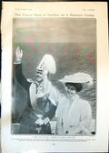 Antique Print Prince Gustavus Future King Sweden Pleasure Cruise Wife 1905 20th