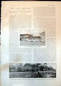 Antique Print Transport Native Carriers Railway Rhodesia Horatio Regnart190