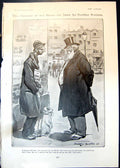 Antique Print Humour Blind Fraudster Countess Flanders Duke Luxemburg 1905 20th