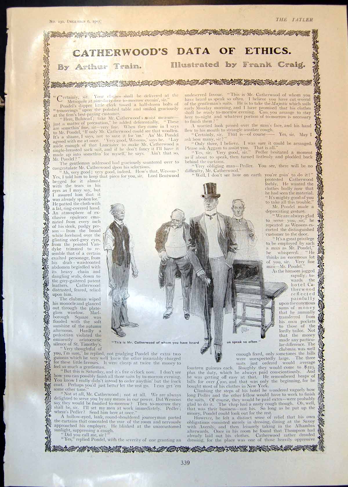 Antique Print Catherwoods Data Ethics Mr Catherwood Down Ladder Vault 1905 20th