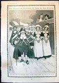 Old Humour Christmas Girls School Walk Beadle Ladies Bench Jane 1905 20th