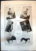 Antique Old Print Jockeys Danny Maher Wheatley Kitty Loftus Ethel Oliver 1905
