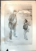 Antique Old Print Humour G Belcher Gentleman Jones Chestnut Poor Jack 1905 20th