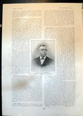 Antique Print Mr J C A Henderson Chairman Hendersons Transvaal Estates 1905