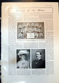 Old Wales Footballers A Roosevelt Nicholas Longworth King Haakon 1905 20th
