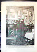 Old Print Next Lord Mayor London Sir William Treloar Roses Ostriches 1905 20th