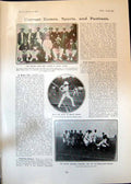 Antique Old Print English Team South Africa M C C Lowestoft China Mugs 1906