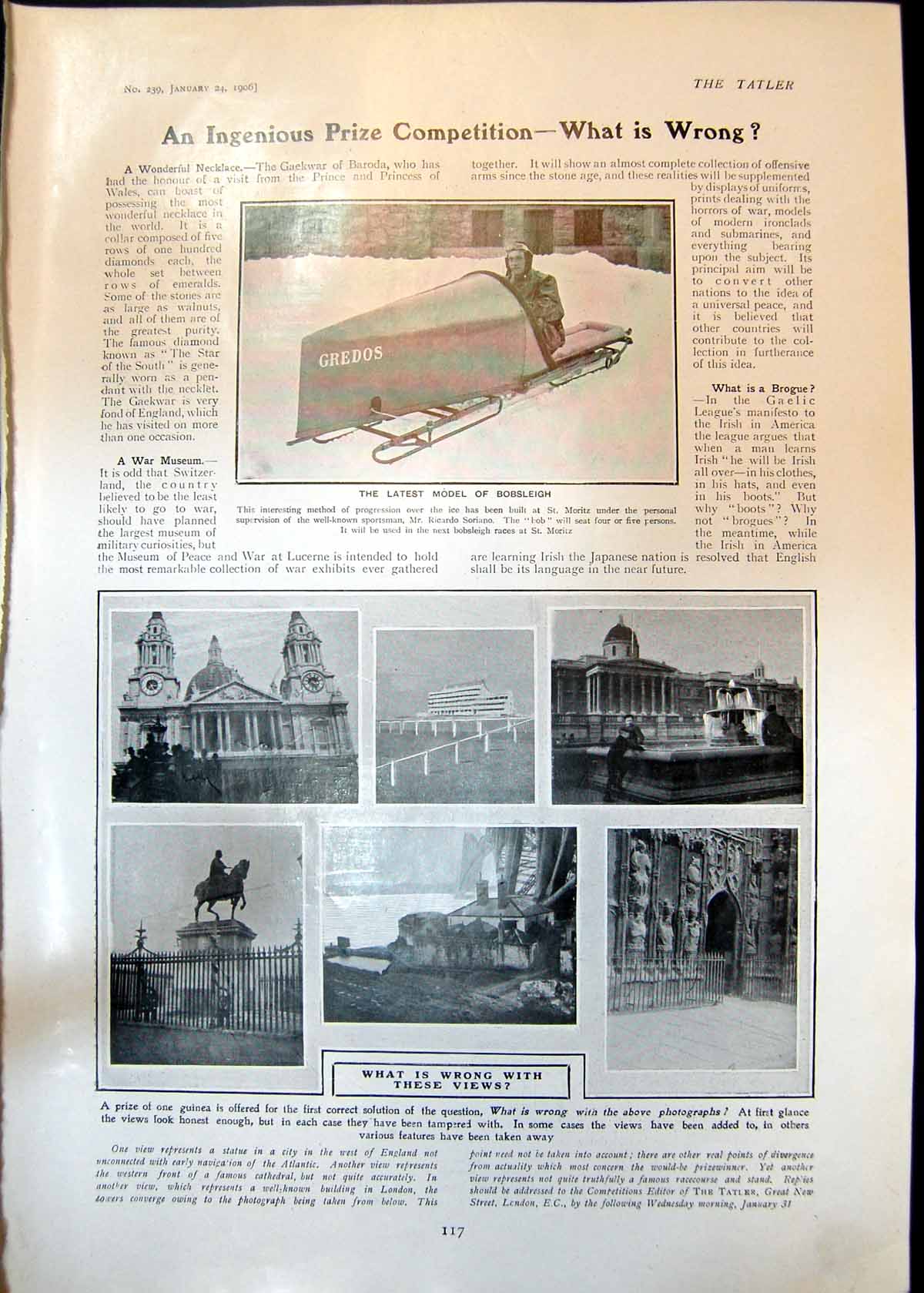 Old Latest Model Bobsleigh Pictures Mistakes Racecourse Cathedral 190 Victorian