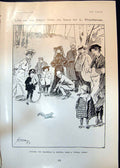 Old Print Life Other Side L Thackeray Feeding Squirrels Central Park 1906 20th