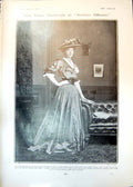 Antique Old Print Miss Violet Vanbrugh Brother Officers Baroness Roydon 1906