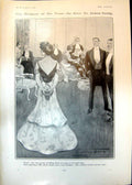 Old Print Humour James Greig Mrs Granville Family Lady Grey Egerton 1906 20th