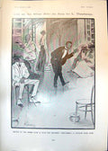 Antique Print Life Other Side L Thackeray Sambo Club Royal Buttonhole 1906 20th
