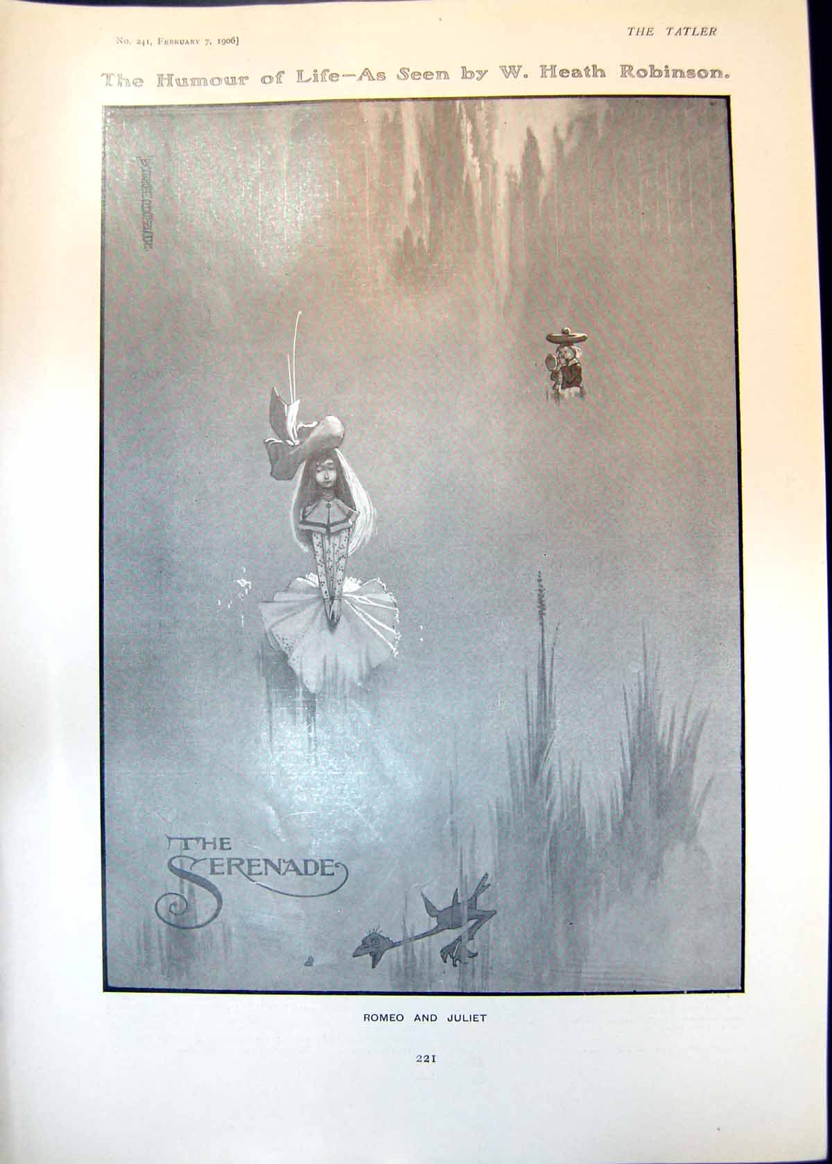 Old Humour Life W H Robinson Romeo Juliet Treble Bass Fossilised Fish