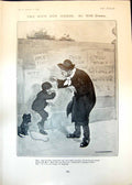 Antique Print Nice Boy Again Will Owen Boy Man Mother Boy Watering Can 1906