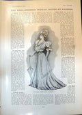 Antique Old Print Elegant Spring Gown Ernests Spring Hat Acrostic Puzzle 1906