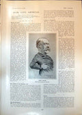 Antique Old Print Tommy Bowles Free Trade Sir Charles Mclaren Railway Co 1906