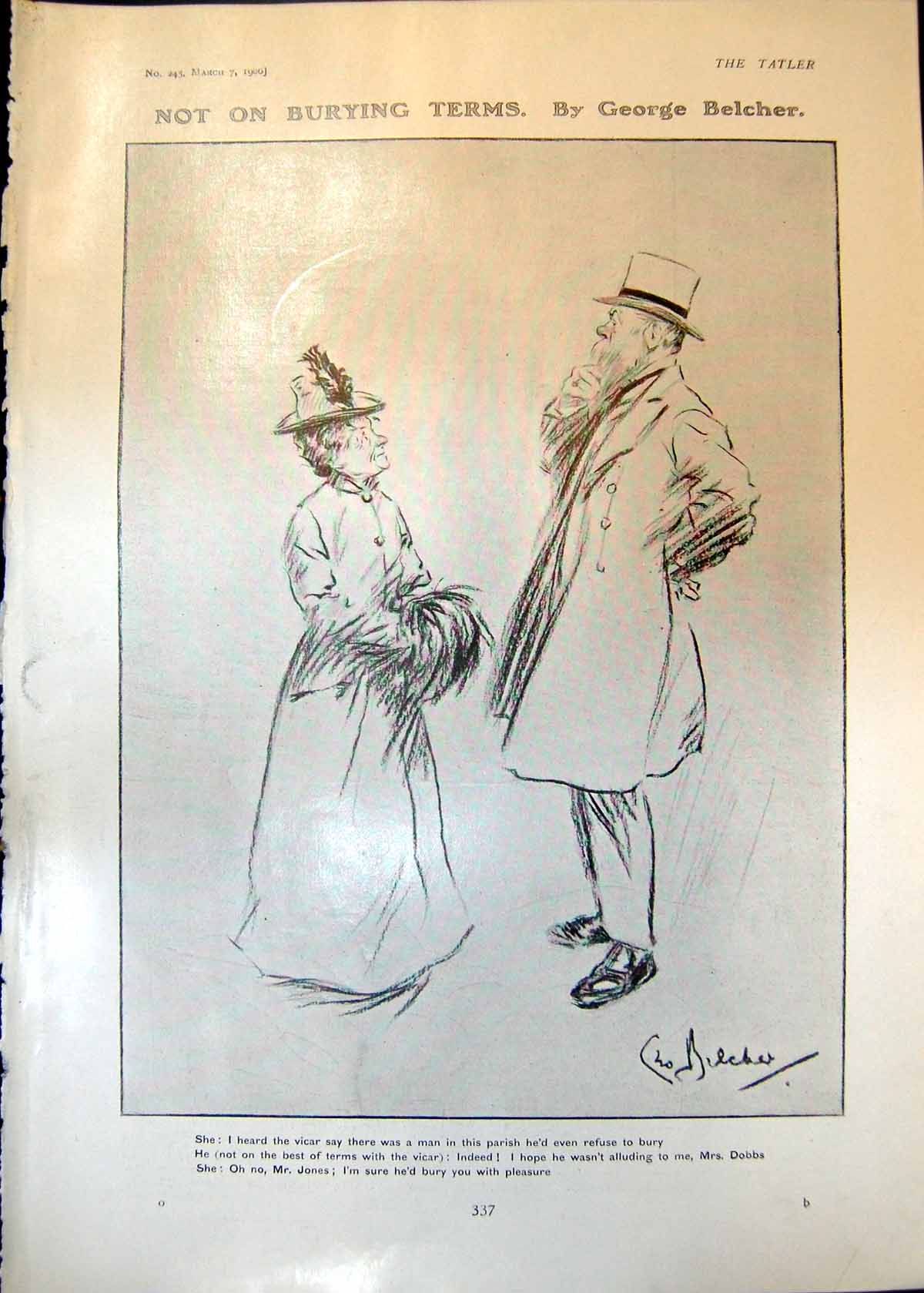 Old Not On Burying Terms George Belcher Doctor Patient Cut Off Leg190 20th