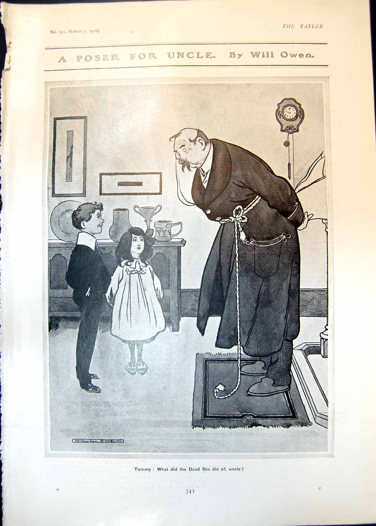 Old Print Poser Uncle Will Owen Measure For Measure Oxford Drama Soc 1906 20th