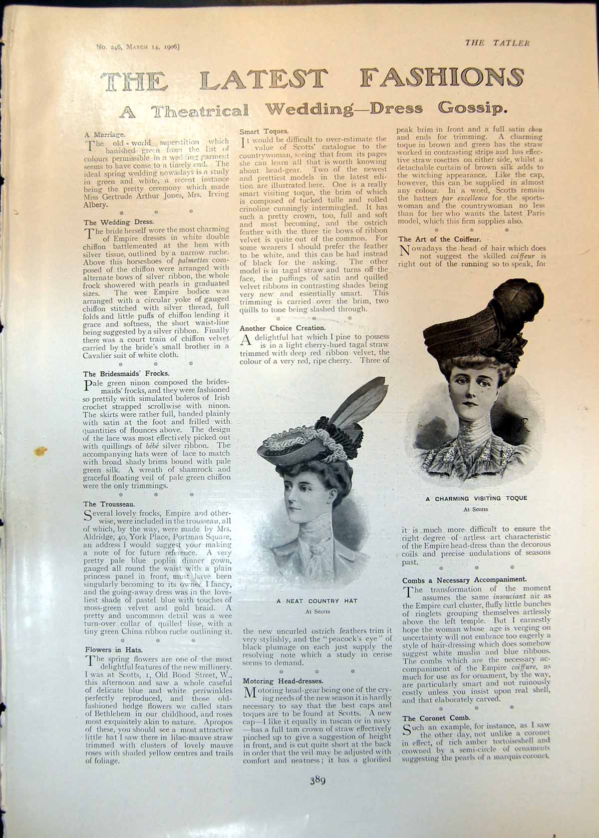 Old Neat Country Hat Visiting Toque Petticoat Under Skirts Belgers 19 20th